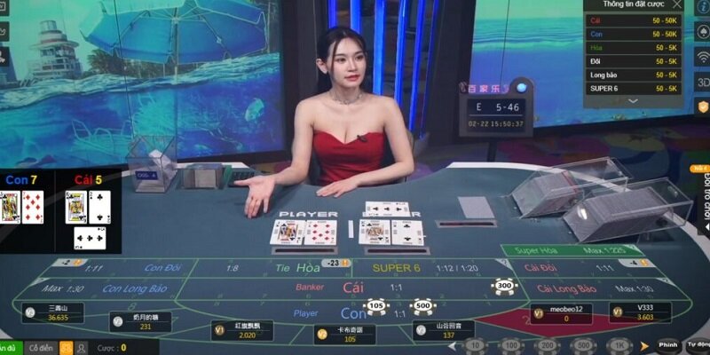 Các cửa cược Baccarat Kubet phổ biến